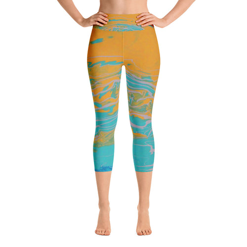 Neptune's Beach Yoga Capri Leggings