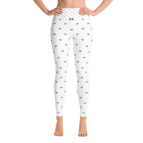 Las Tortugas Designer White Yoga Leggings