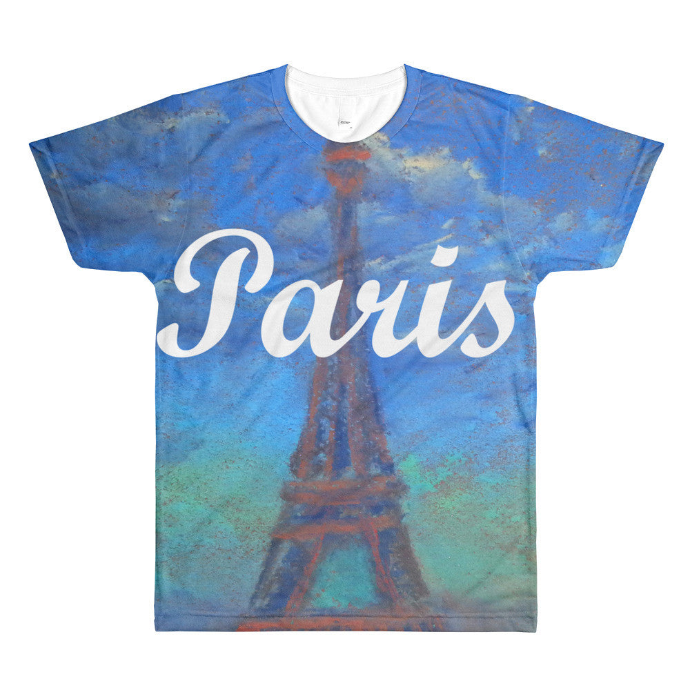 Paris sublimation men’s crewneck t-shirt