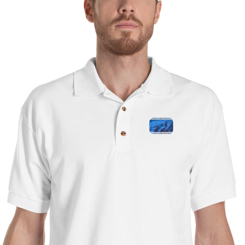 Surf's Up Embroidered Polo Shirt