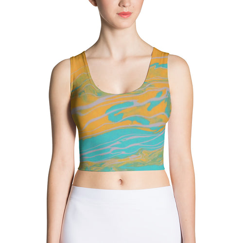 Neptune's Beach Sublimation Cut & Sew Crop Top