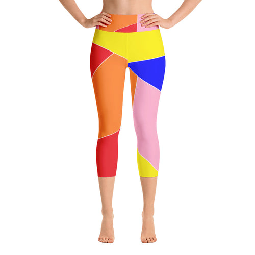 Madras Yoga Capri Leggings