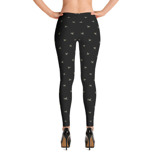 Las Tortugas Designer Black Leggings