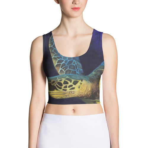 Las Tortugas Sublimation Cut & Sew Crop Top