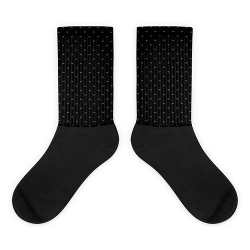 Las Tortugas Designer Black foot socks